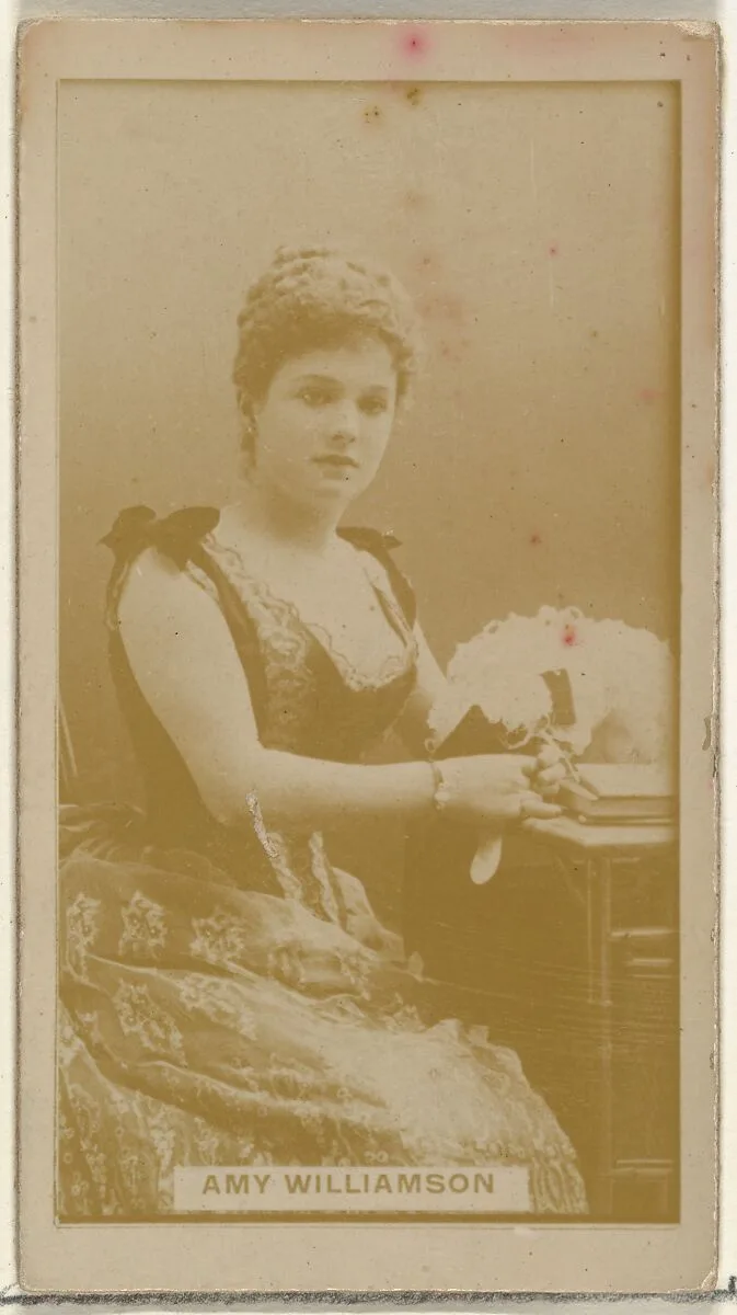 Amy Williamson, from the Actors and Actresses series (N145-8) issued by Duke Sons & Co. to promote Duke Cigarettes — W. Duke, Sons & Co.|American Tobacco Company