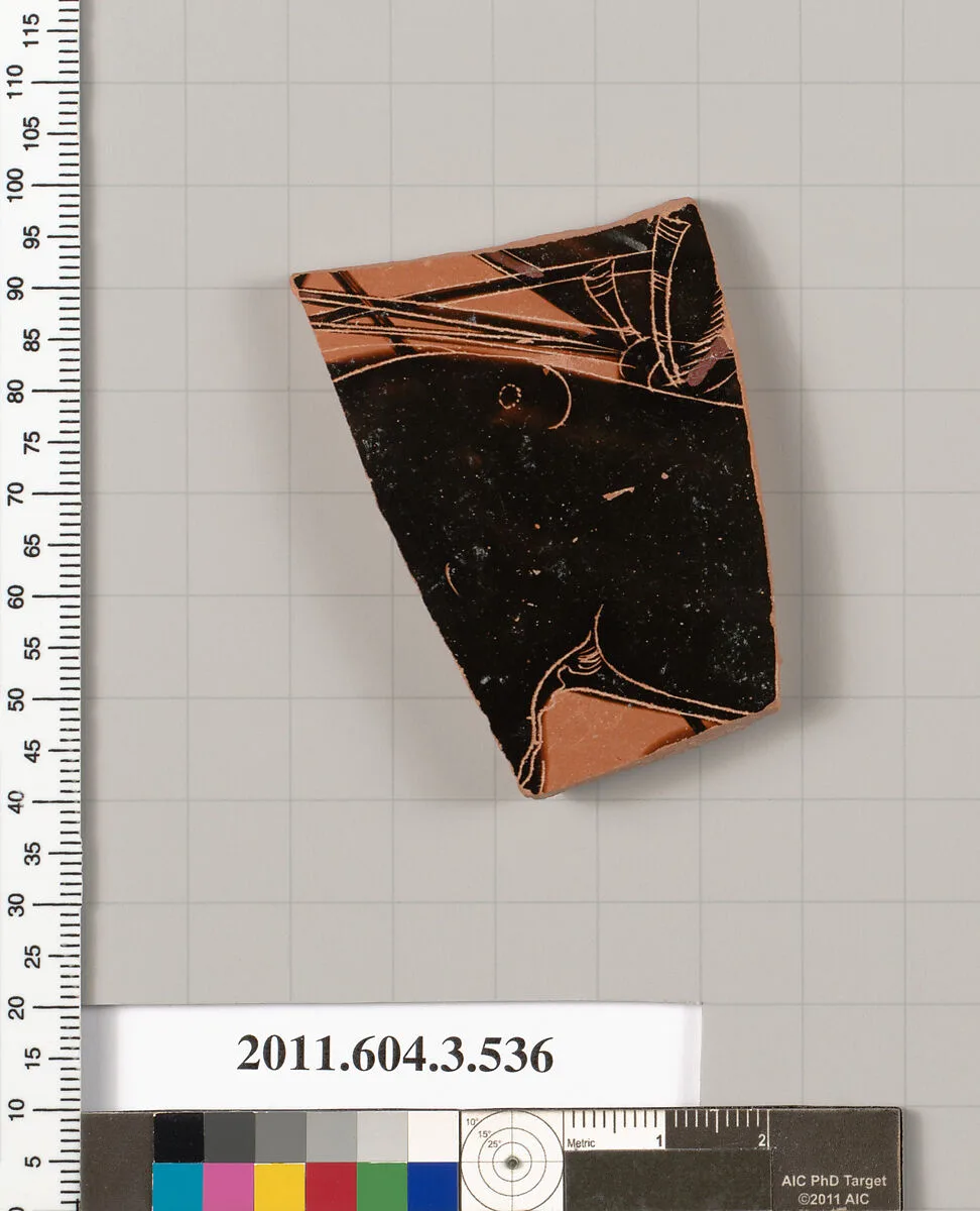Terracotta fragment of a column-krater (bowl for mixing wine and water) — Unknown