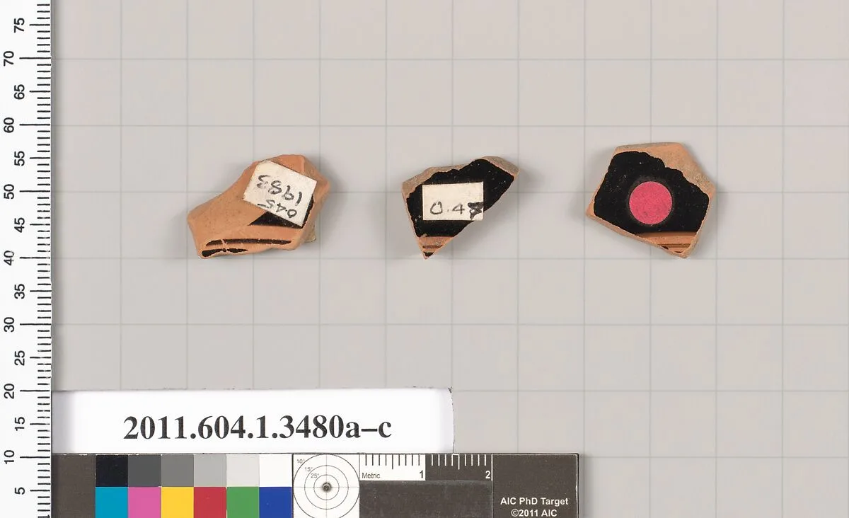 Terracotta fragments of kylikes (drinking cups) — Unknown