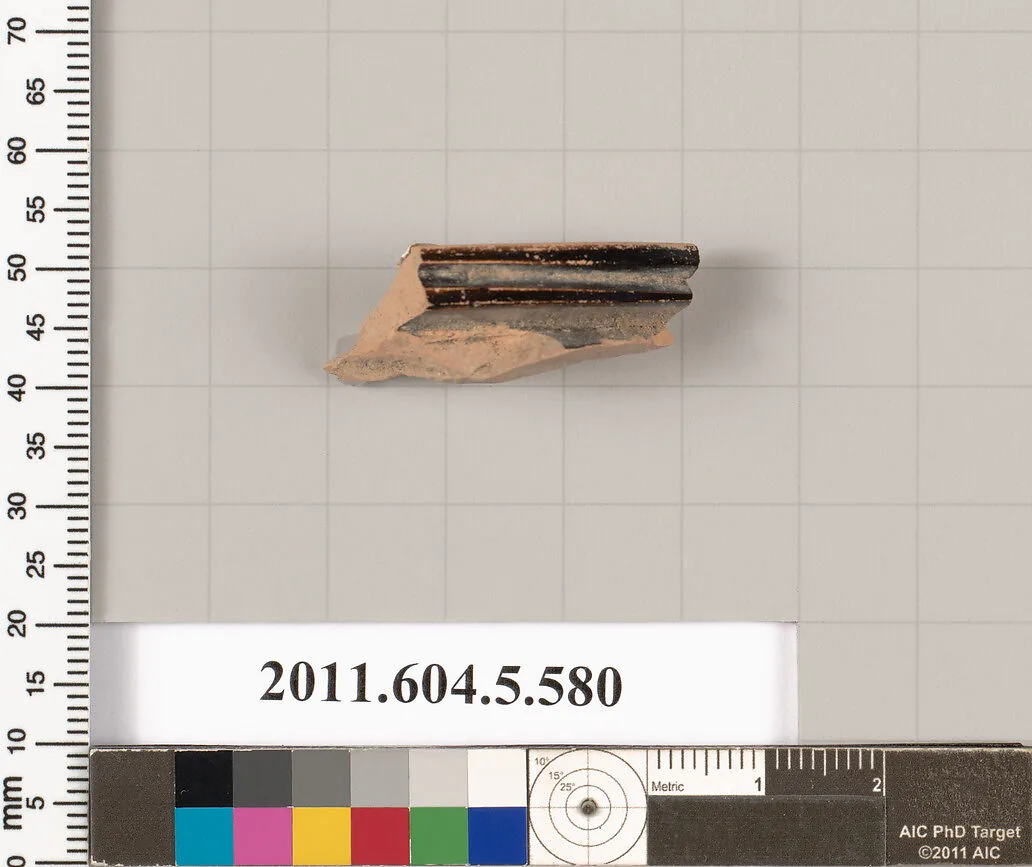 Terracotta fragment of a stemless kylix (drinking cup) — Unknown