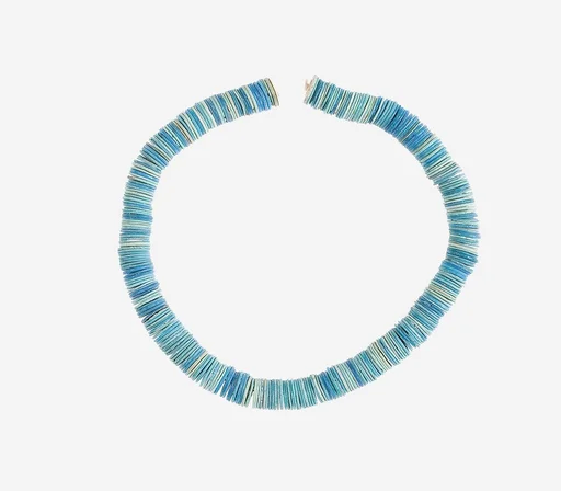 String of Large Flat Disk Beads