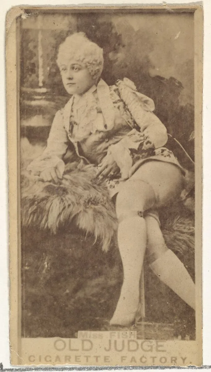 Miss Fish, from the Actors and Actresses series (N171) for Old Judge Cigarettes — Goodwin & Company