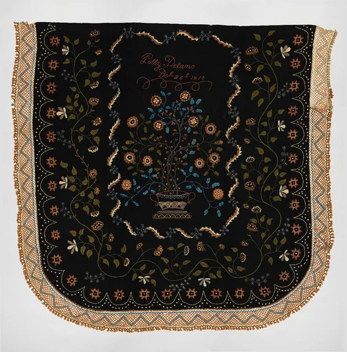 Embroidered blanket