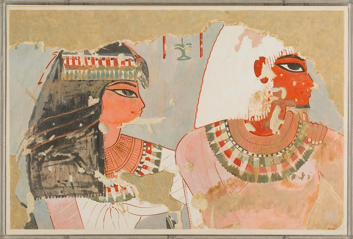 Qenamun and His Wife, Tomb of Qenamun — Charles K. Wilkinson