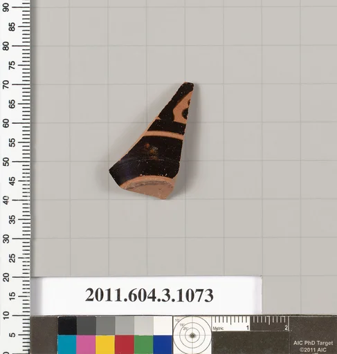Terracotta fragment of a mastoid (drinking cup with narrow base)