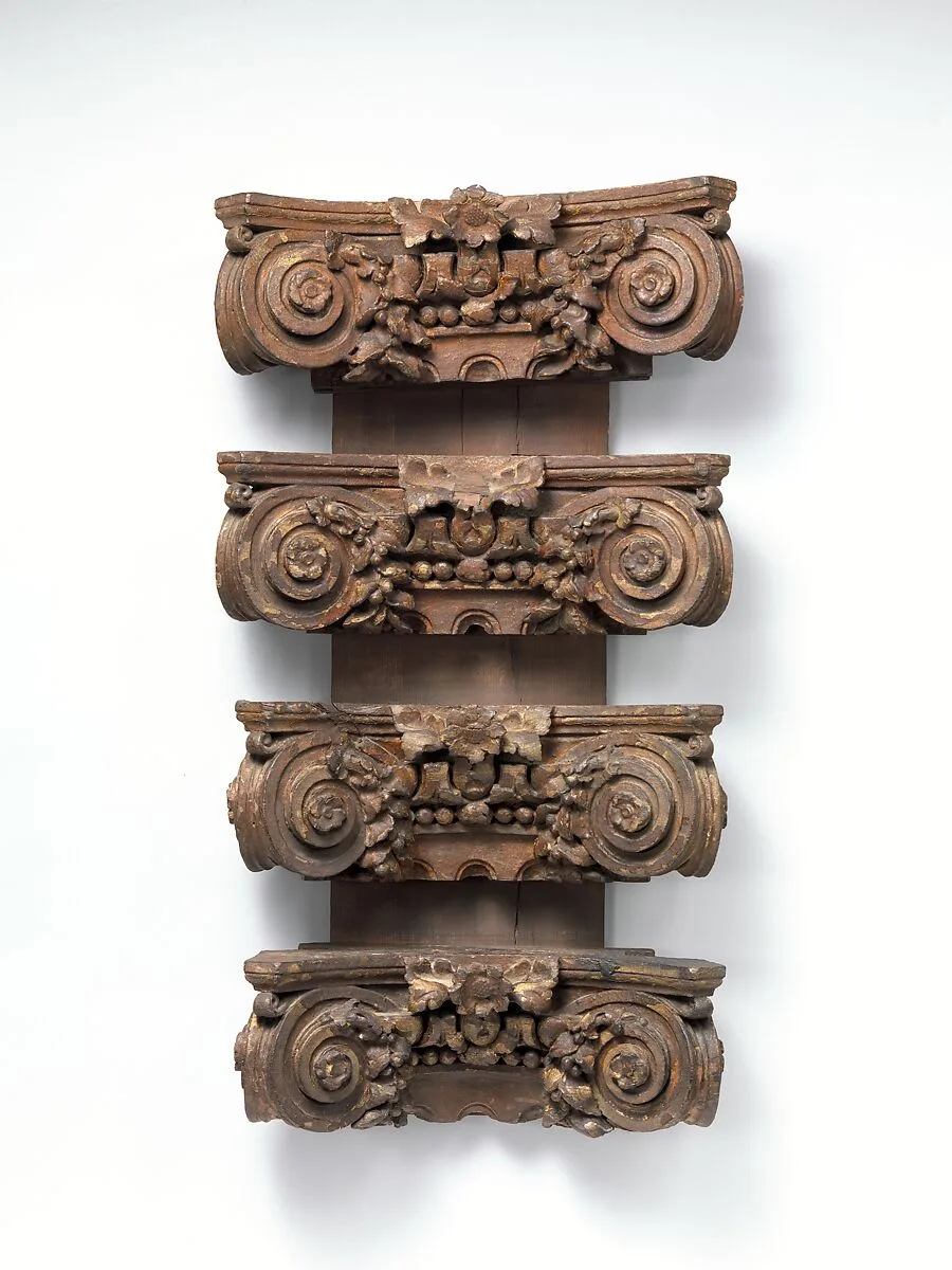 Set of four pilaster capitals — Unknown