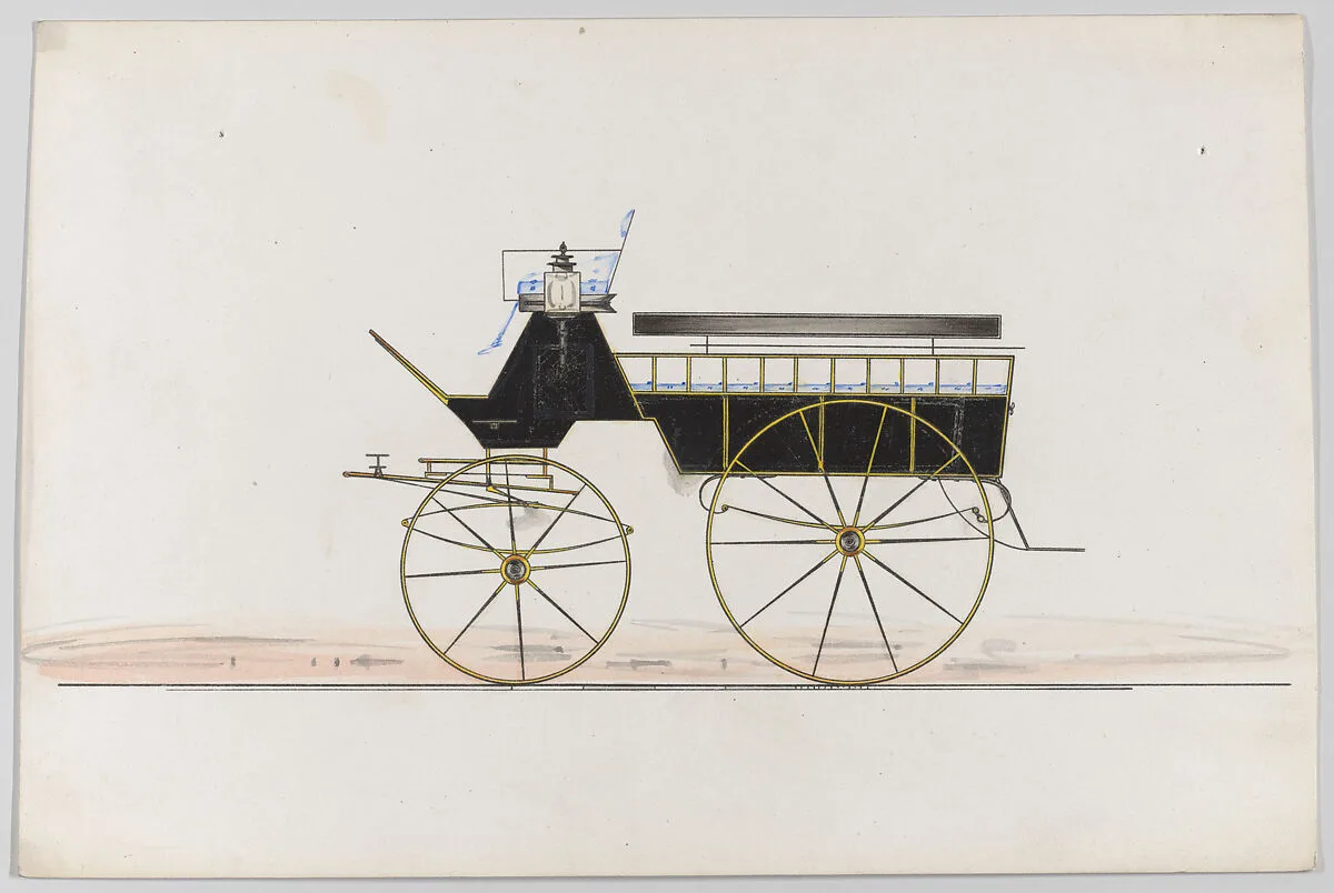 Design for Wagonette (unnumbered) — Brewster & Co.
