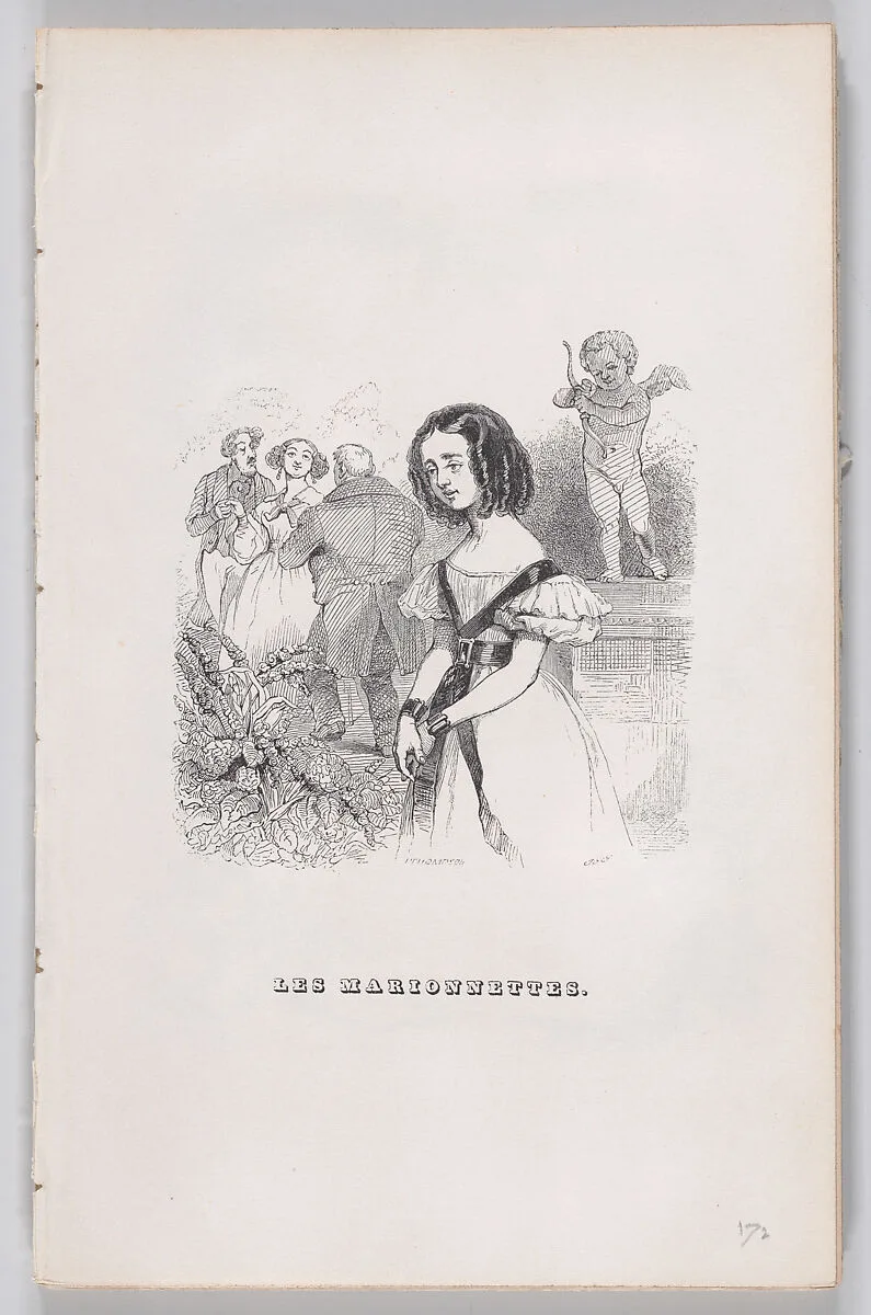 "The Puppets" from The Complete Works of Béranger — Fournier & Perrotin|J. J. Grandville|John Thompson|Pierre Jean de Béranger