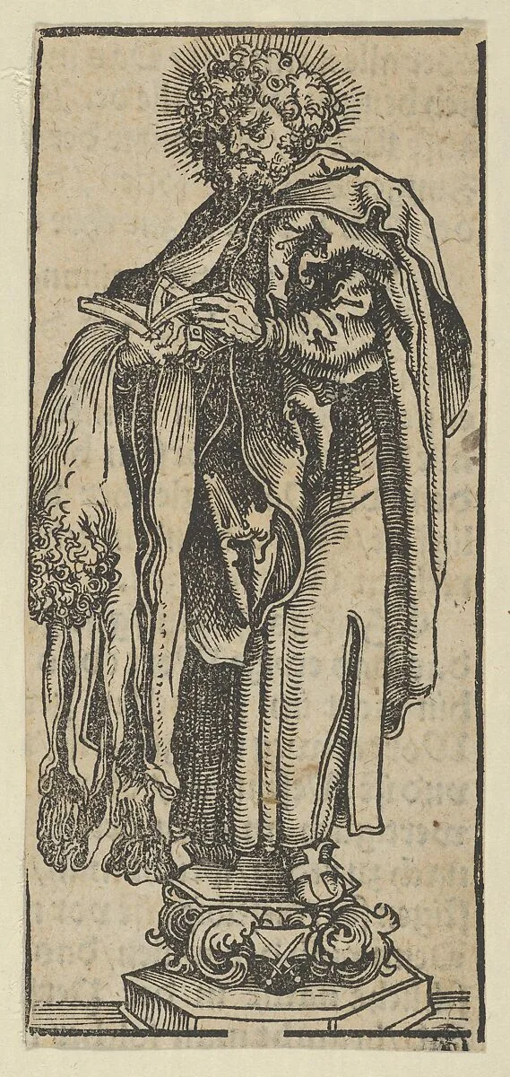 Silver Statuette of St. Bartholomew, from the Wittenberg Reliquaries — Lucas Cranach the Elder
