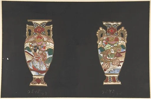 European porcelain designs in Japanese style