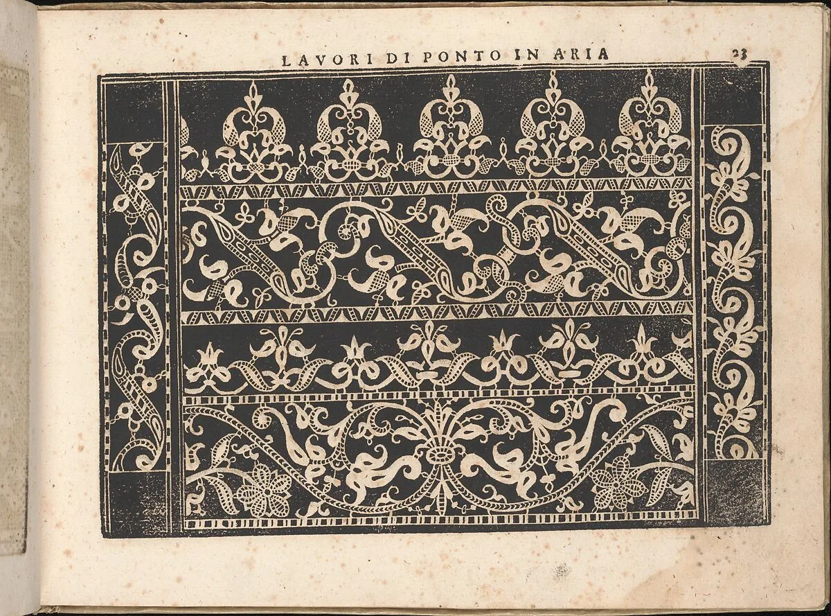 Fiore D'Ogni Virtu Per le Nobili Et Honeste Matrone, page 23 (recto) — Isabella Catanea Parasole|Antonio Fachetti
