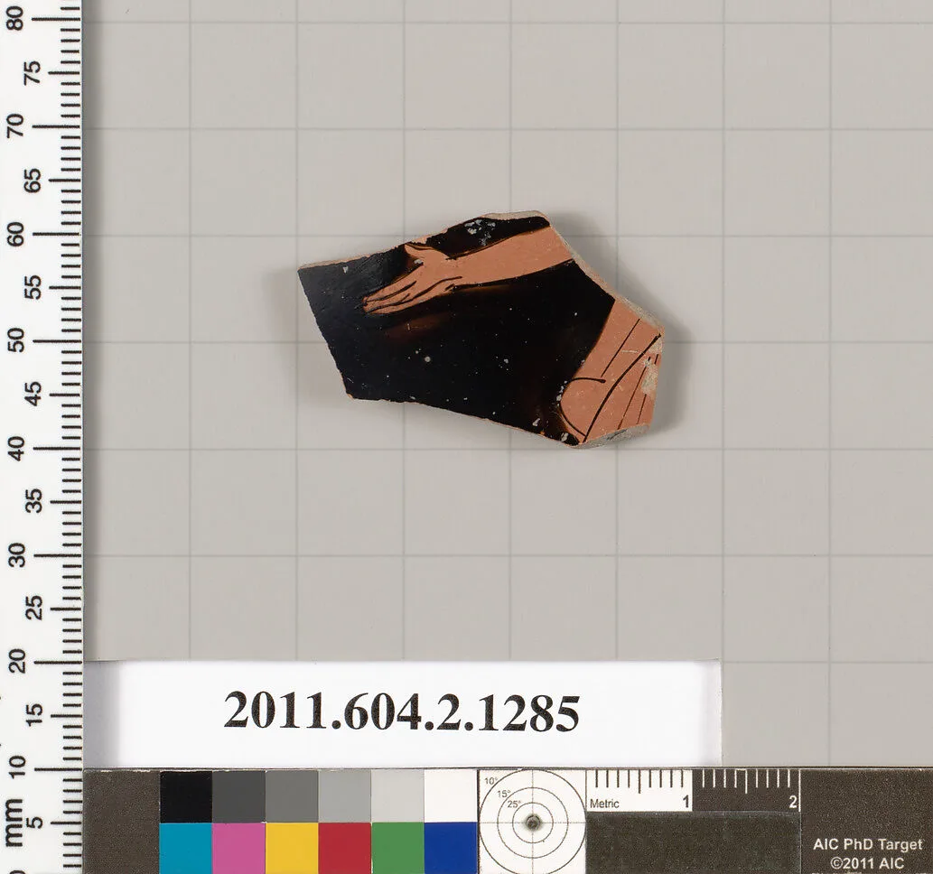 Terracotta fragment of a skyphos (deep drinking cup) — Unknown