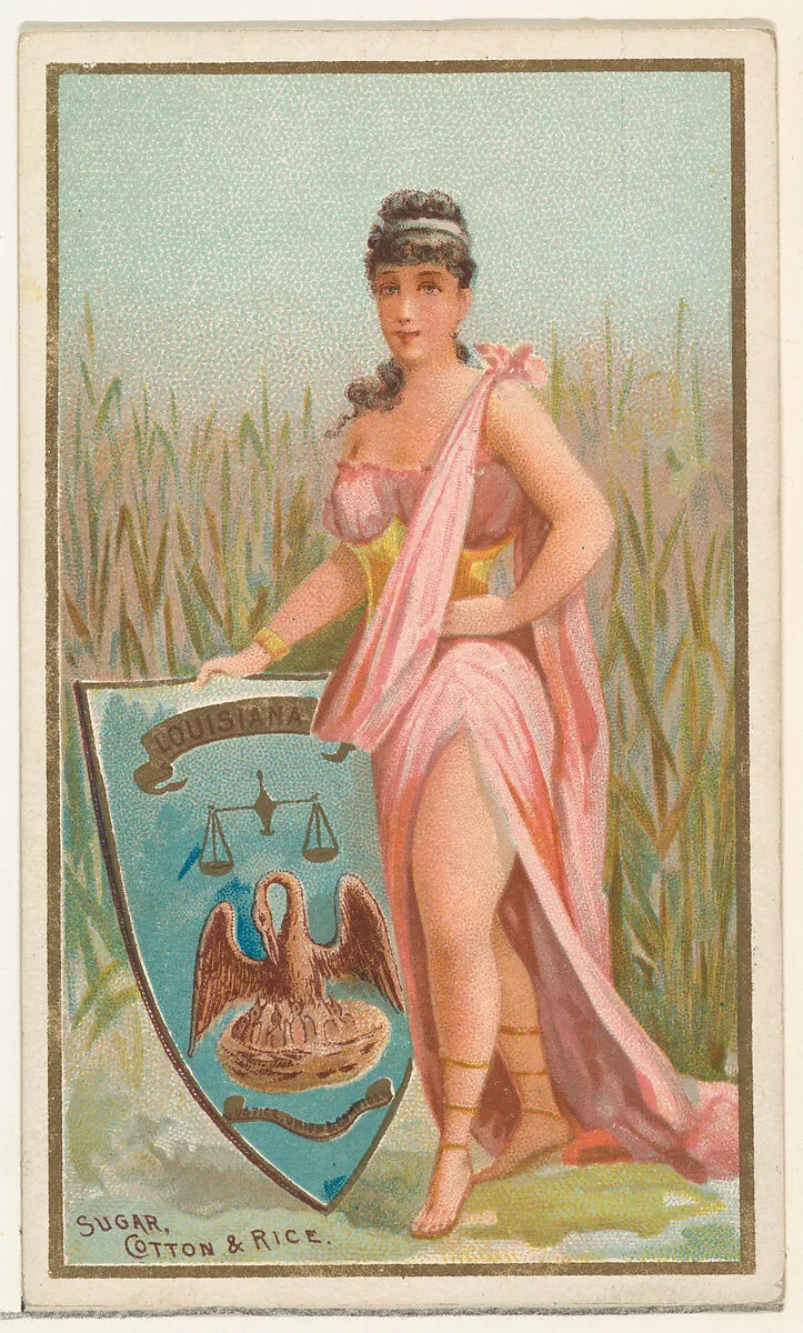Louisiana, from the Industries of States series (N117) issued by Duke Sons & Co. to promote Honest Long Cut Tobacco — W. Duke, Sons & Co.