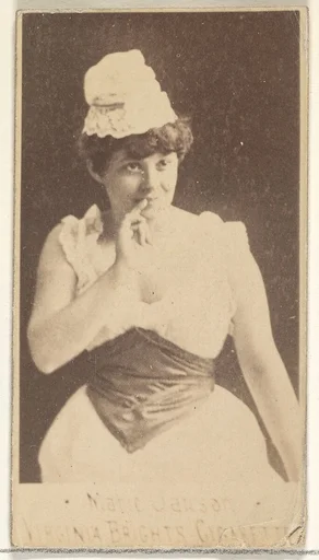 Marie Janson, from the Actors and Actresses series (N45, Type 1) for Virginia Brights Cigarettes