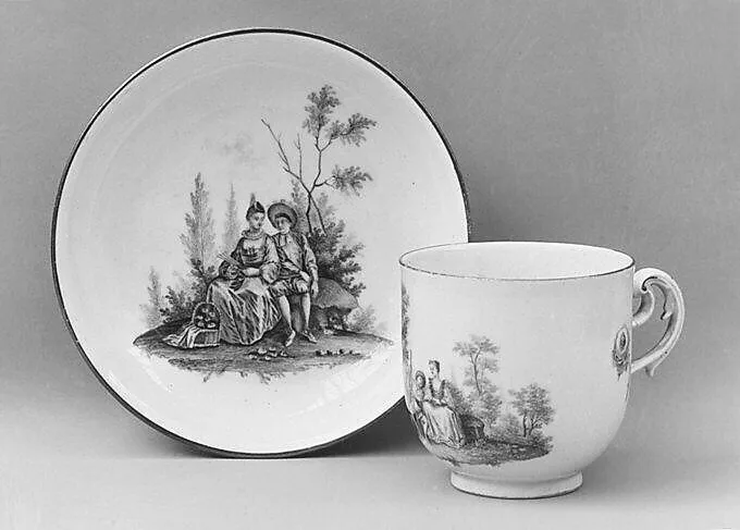 Cup — Meissen Manufactory|Antoine Watteau