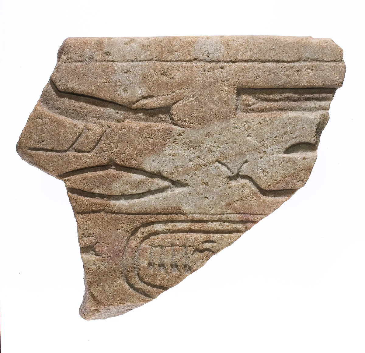 Block fragment with cartouche of Nefertiti — Unknown