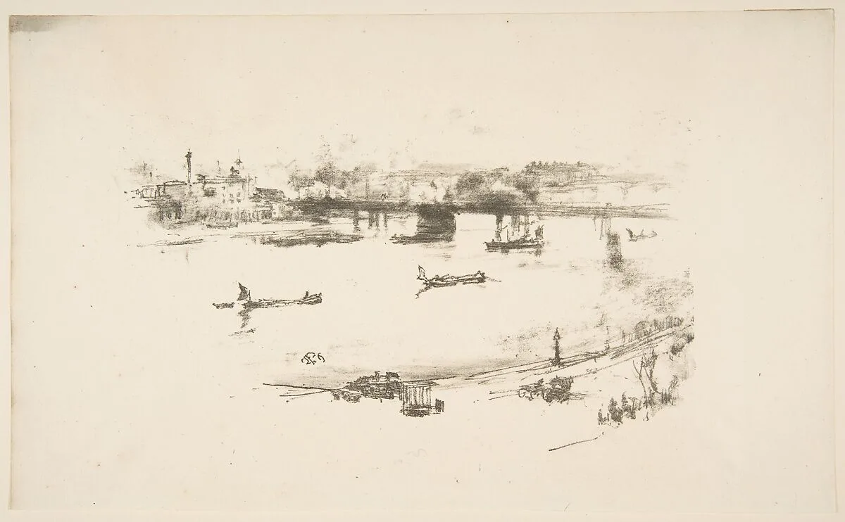 Charing Cross Railway Bridge — James McNeill Whistler