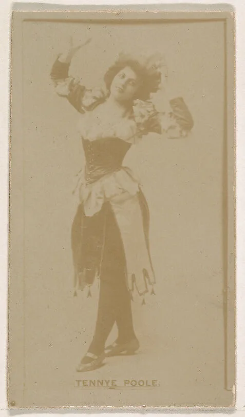 Tennye Poole, from the Actresses series (N245) issued by Kinney Brothers to promote Sweet Caporal Cigarettes — Kinney Brothers Tobacco Company