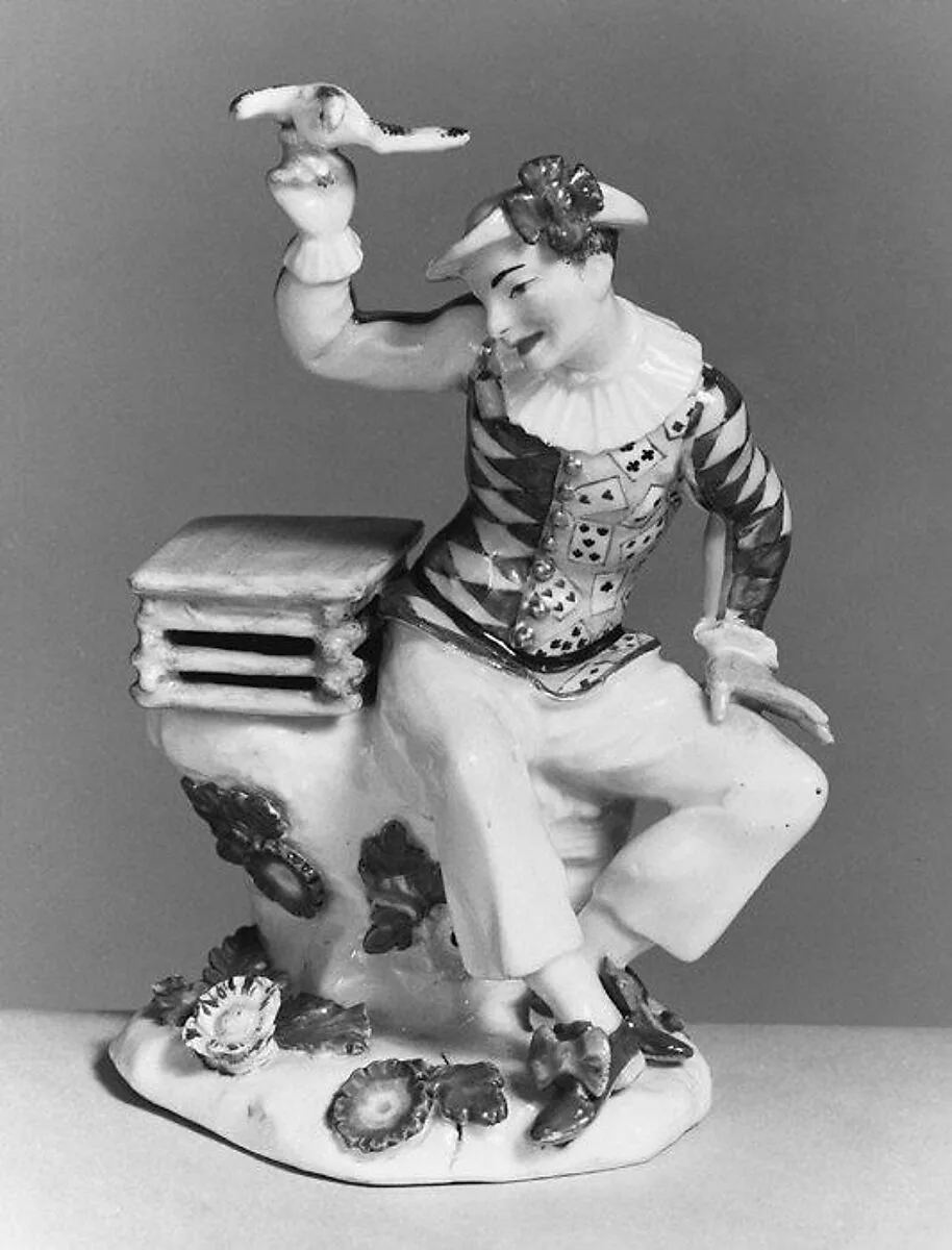 Harlequin with dove — Johann Friedrich Eberlein|Meissen Manufactory