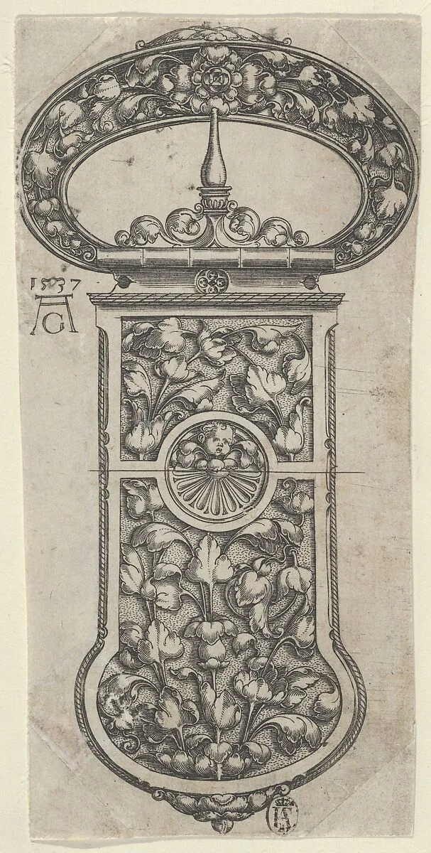 Design for a Buckle with Tendrils — Heinrich Aldegrever