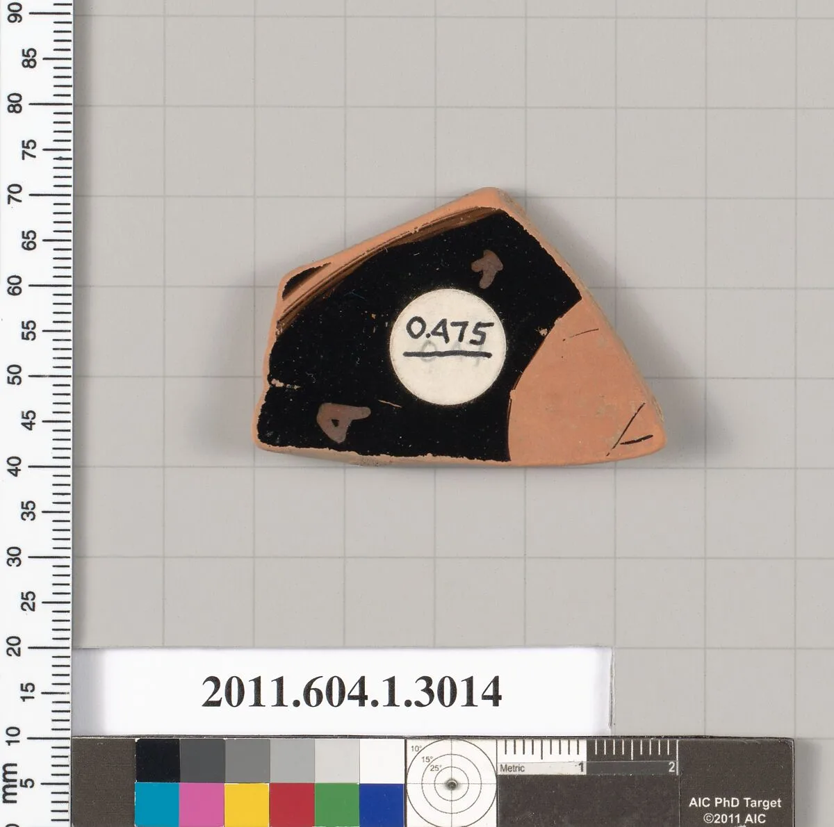 Terracotta fragment of a kylix (drinking cup) — Unknown