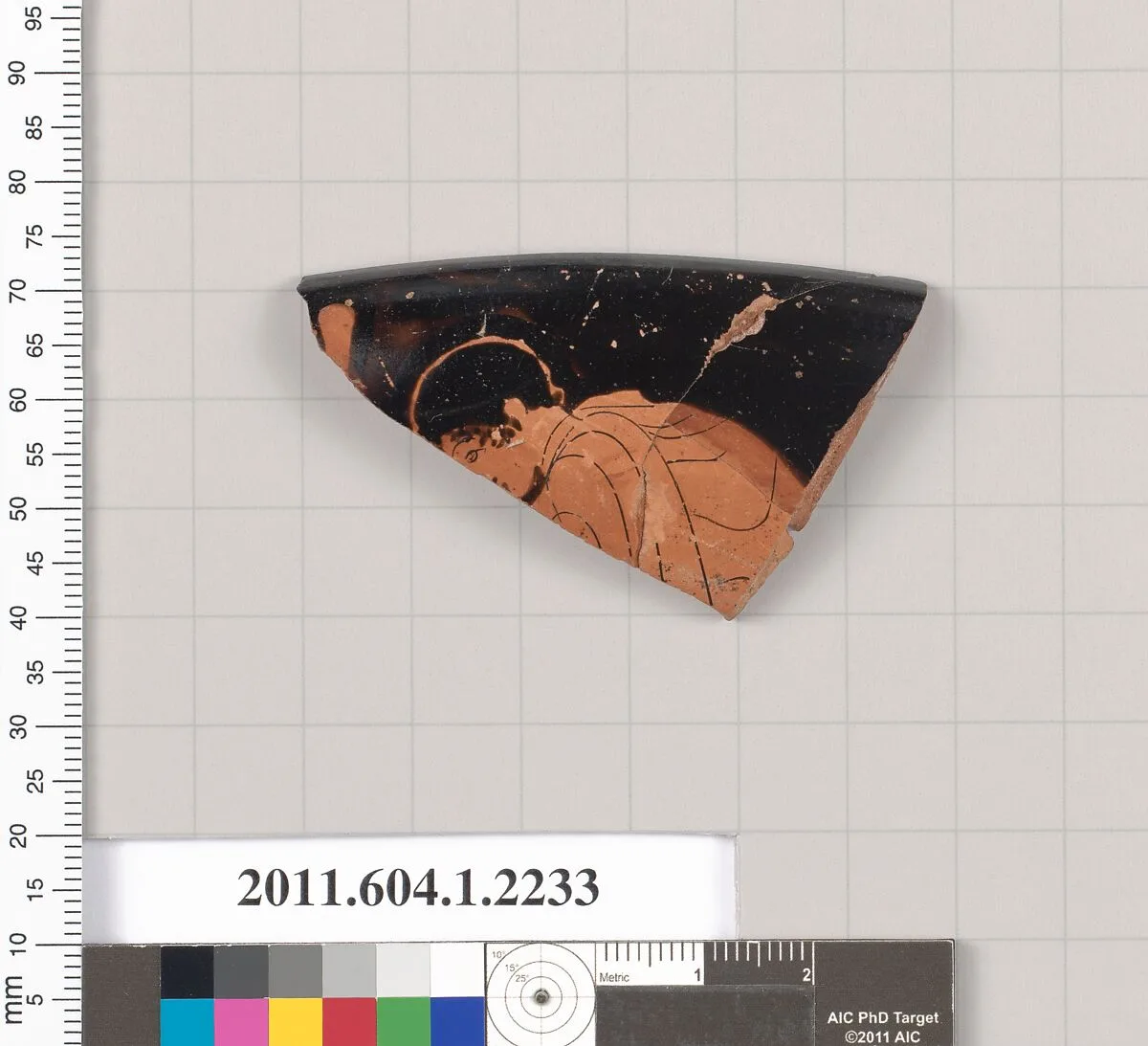 Terracotta rim fragment of a kylix (drinking cup) — Unknown