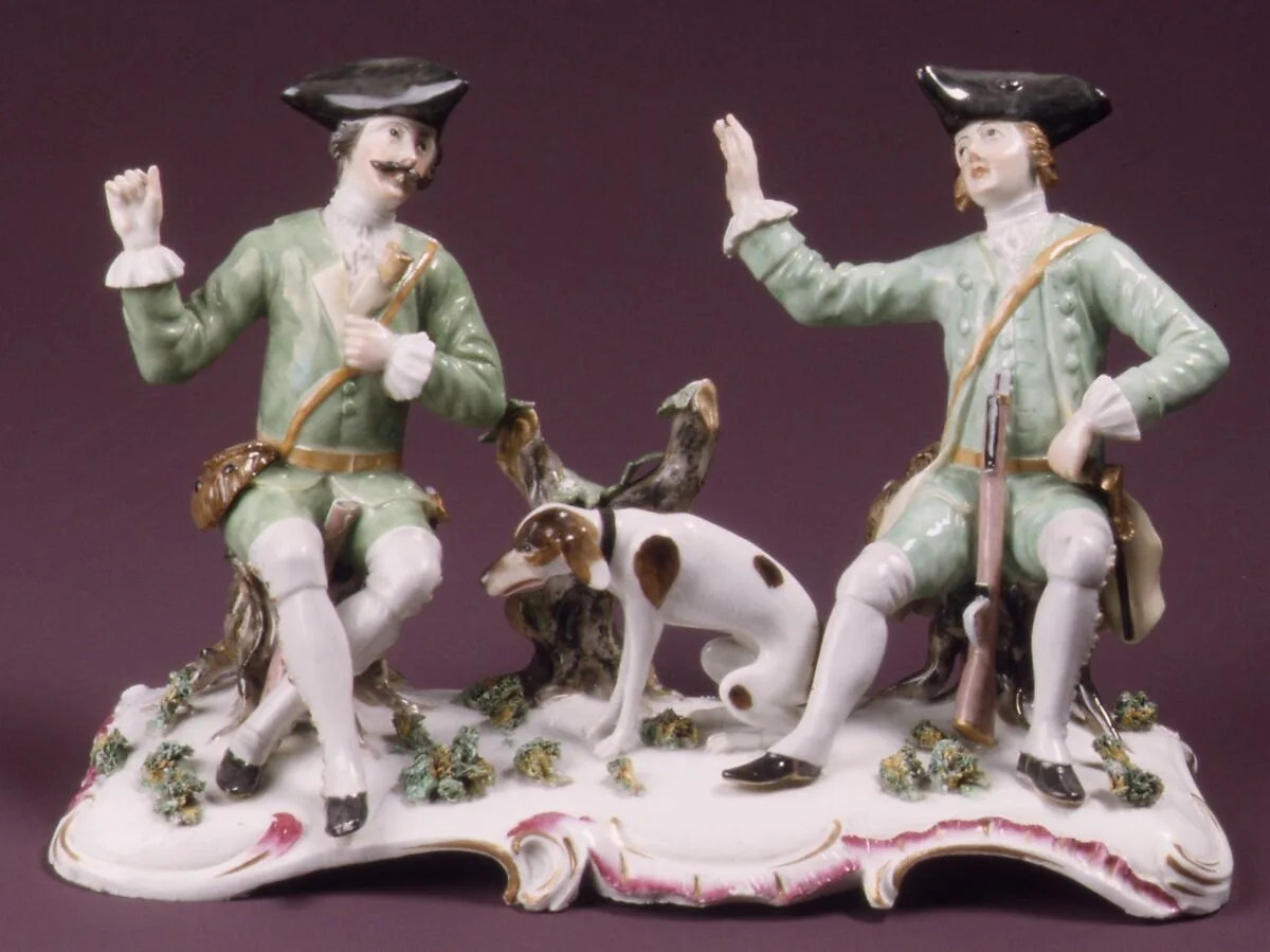 Hunters with Hounds — Höchst Manufactory