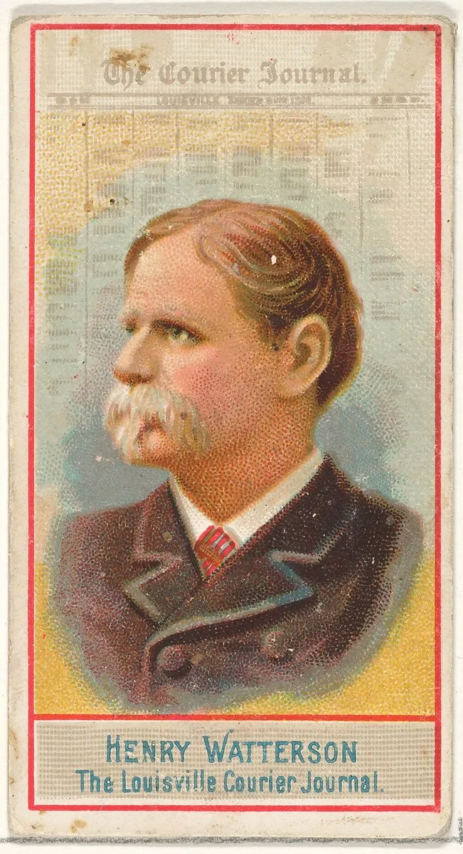 Henry Watterson, The Louisville Courier Journal, from the American Editors series (N1) for Allen & Ginter Cigarettes Brands — Allen & Ginter
