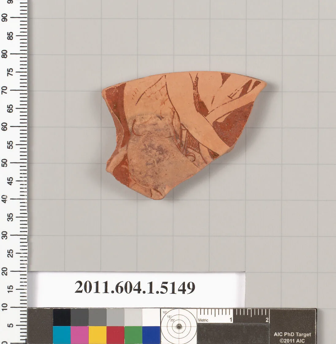 Terracotta fragment of a kylix (drinking cup) — Unknown