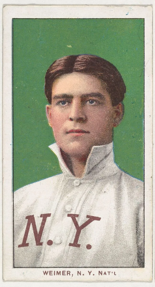Weimer, New York, National League, from the White Border series (T206) for the American Tobacco Company — American Tobacco Company