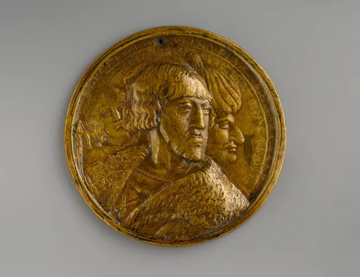 Emperor Charles V, Sultan Suleyman II, and an angel