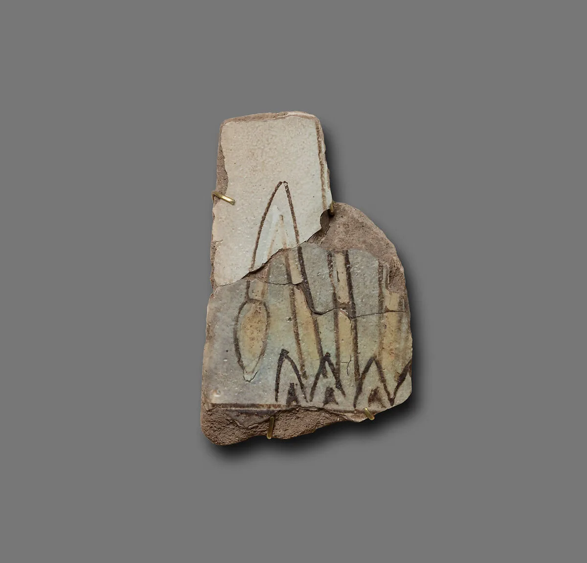 Tile with a papyrus plant — Unknown