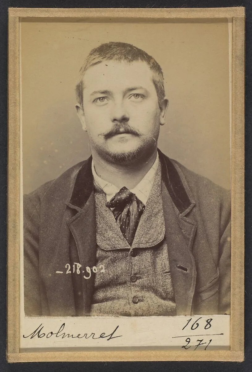 Molmerret. Joseph, Camille. 28 ans, né le 20/11/65 à Lyon (Rhône). Graveur. Anarchiste. 26/5/94. — Alphonse Bertillon