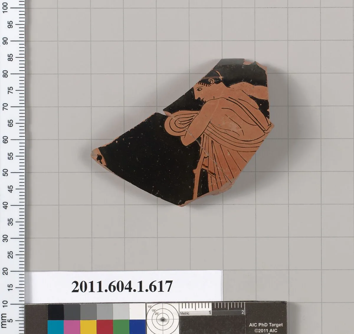 Terracotta rim fragment of a kylix (drinking cup) — Unknown