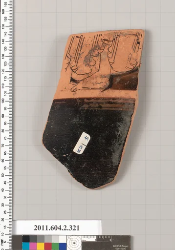 Terracotta fragment of a column-krater (bowl for mixing wine and water)