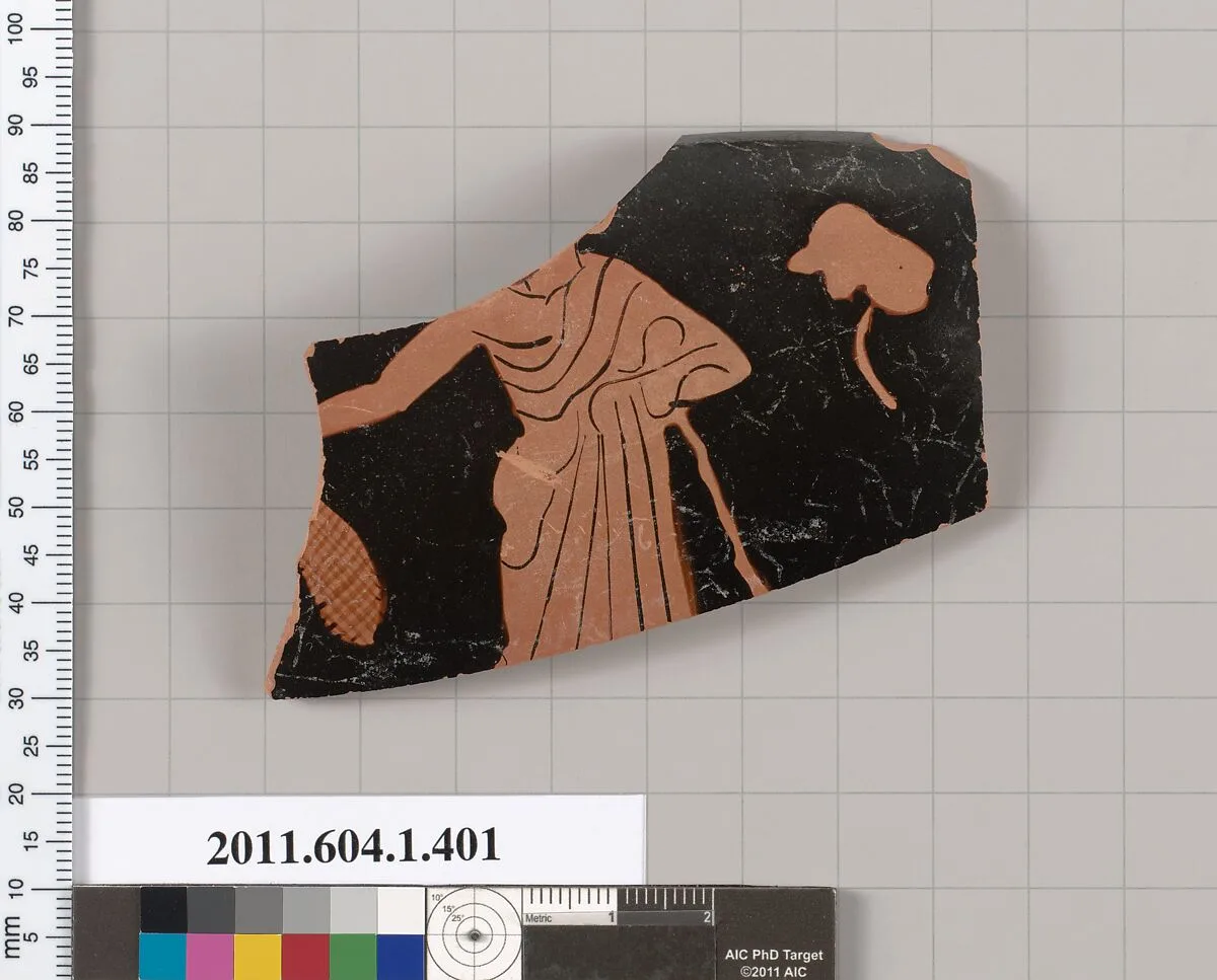 Terracotta fragment of a kylix (drinking cup) — Unknown