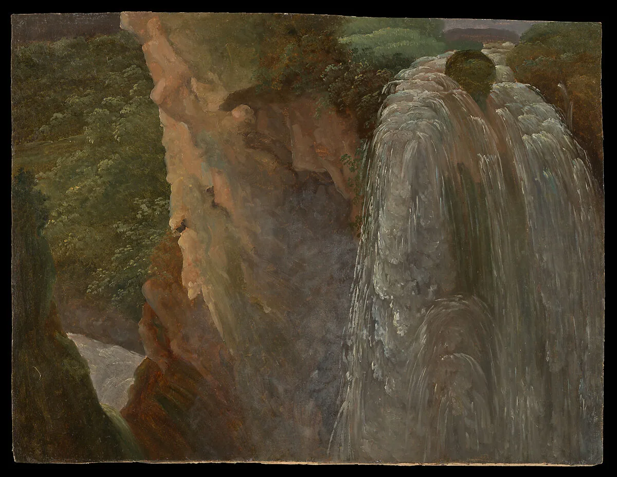 Waterfalls and Rocks at Terni — Pierre Henri de Valenciennes or Circle