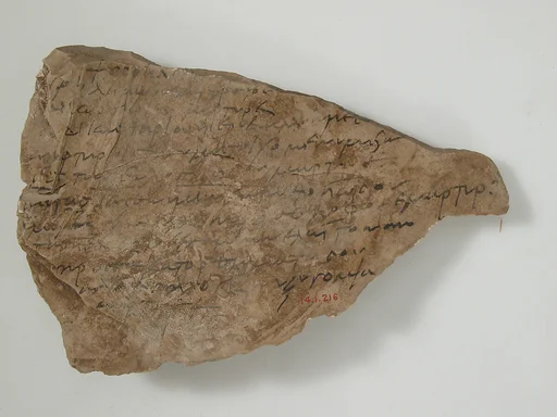 Ostrakon with a Hymn to an Ascete and Martyr