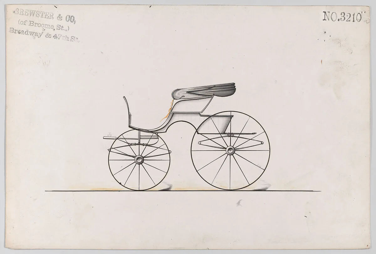 Design for Road Wagon, no. 3210a — Brewster & Co.