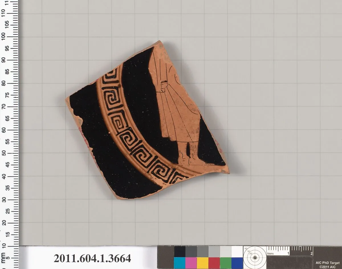 Terracotta fragment of a kylix (drinking cup) — Unknown