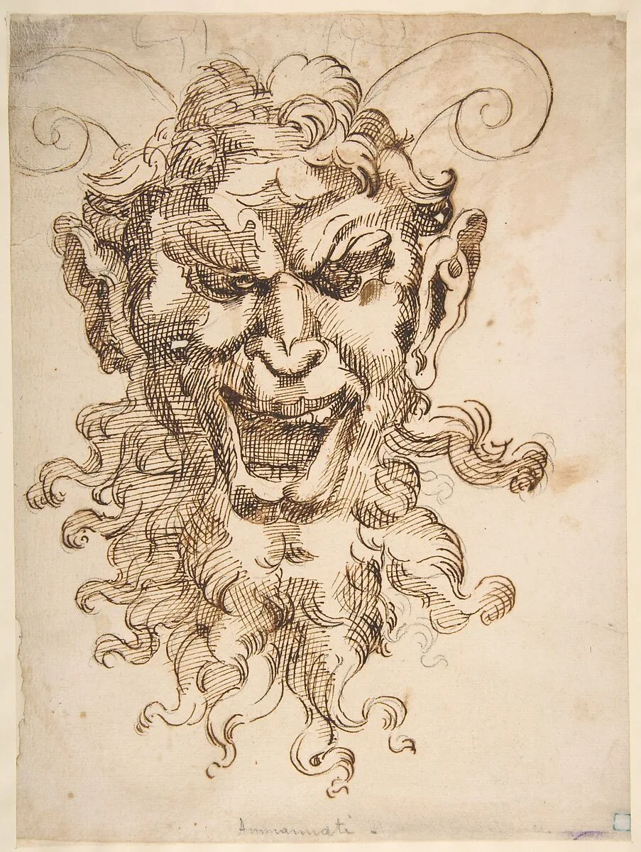Satyr's Head — Adamo (Ghisi) Scultori