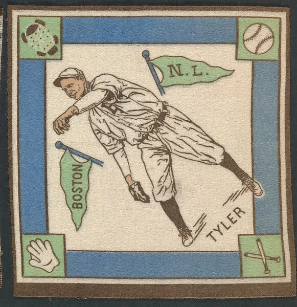 Lefty Tyler, Boston, National League from Baseball Players Felt Blanket series (B18) — Unknown
