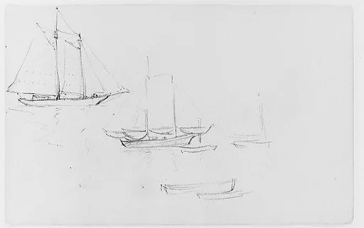 Study of Sailboats (from Sketchbook)