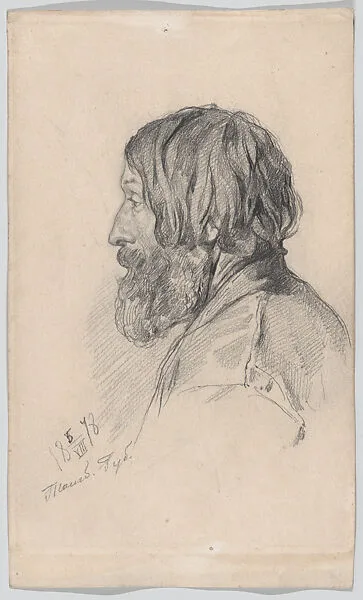 Head study of a Peasant from Tambov Governorate — Illia Repin (Ilia Efimovich Repin)
