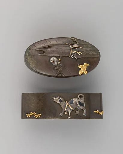 Sword-Hilt Collar and Pommel (Fuchigashira)