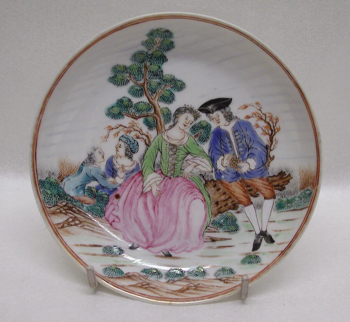 Teabowl and saucer — Unknown