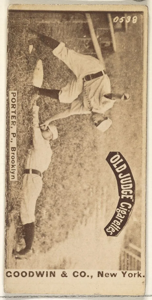 Porter, Pitcher, Brooklyn, from the Old Judge series (N172) for Old Judge Cigarettes — Goodwin & Company