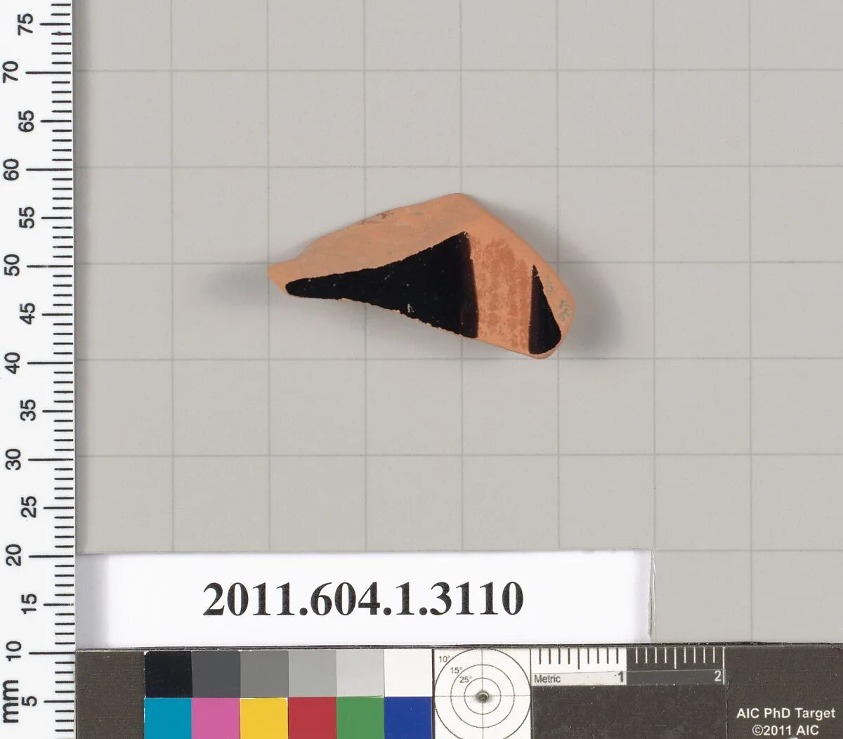 Terracotta fragment of a kylix (drinking cup) — Unknown