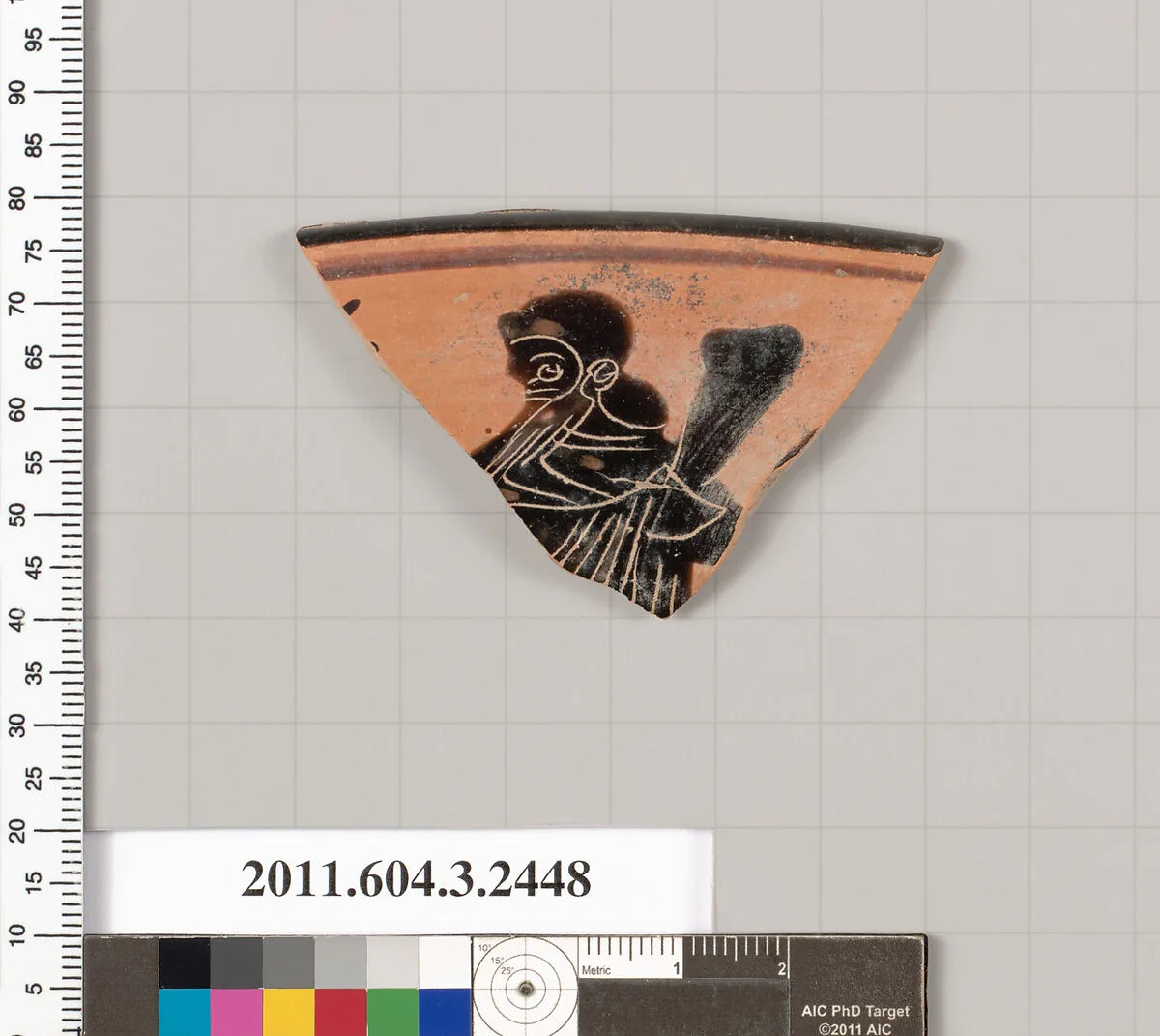 Terracotta rim fragment of a kylix (drinking cup) — Unknown