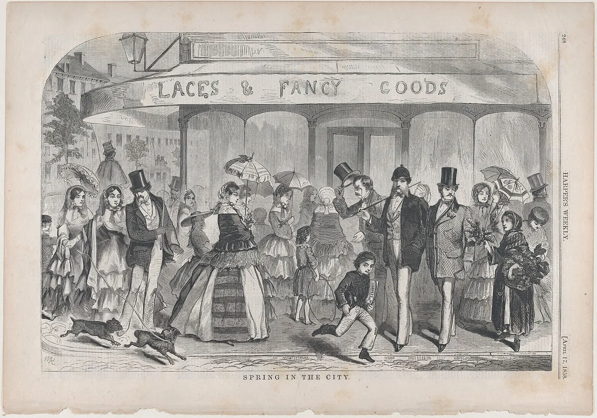 Spring in the City (from "Harper's Weekly," Vol. II) — Harper & Brothers|Winslow Homer|Harper's Weekly